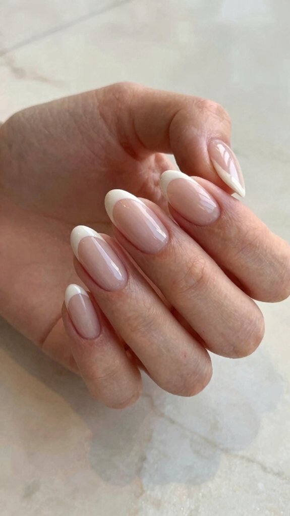 17 Short Nail Designs That Prove Less Really Is More 9 micro french tips nude base