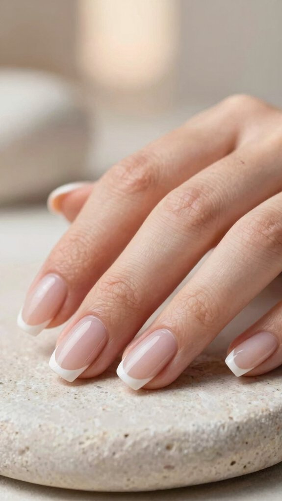 13 French Nail Designs That Feel Fresh and Modern 12 micro thin almond french tips
