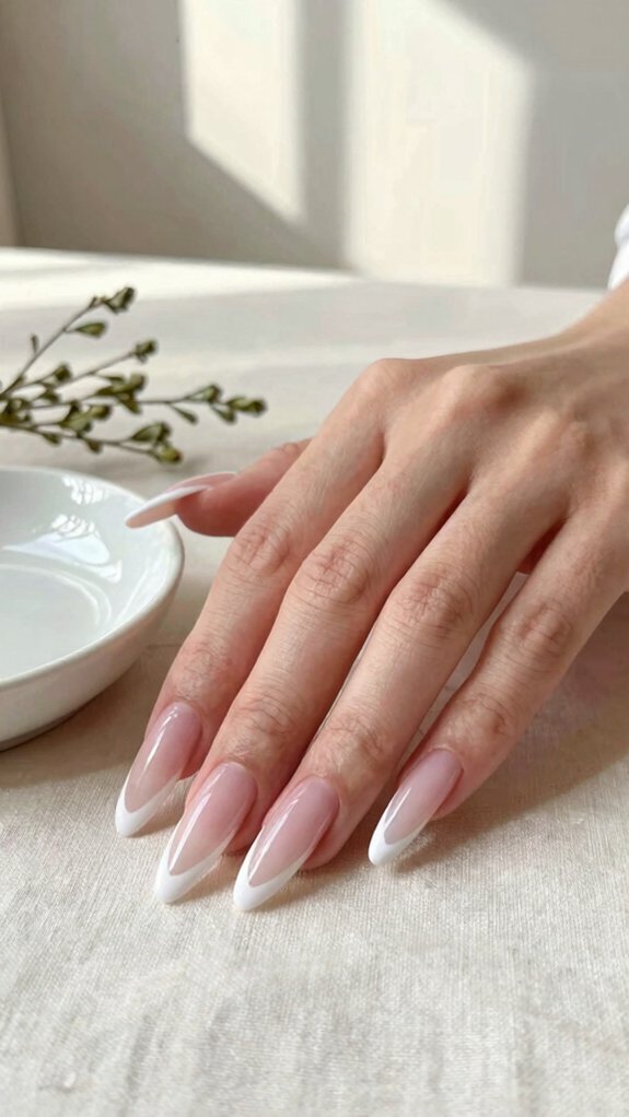 Long Acrylic Nails That Never Look Overdone 3 microtip nude french nails