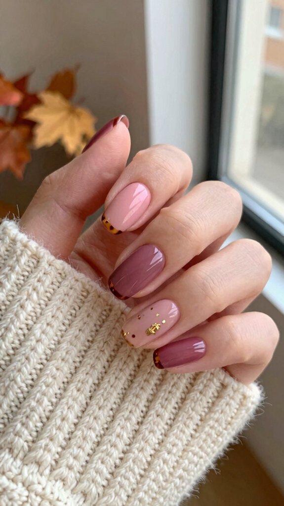 Pink Nail Designs for Fall That Go Beyond Classic Pastels 9 milky pink short almond fall nails