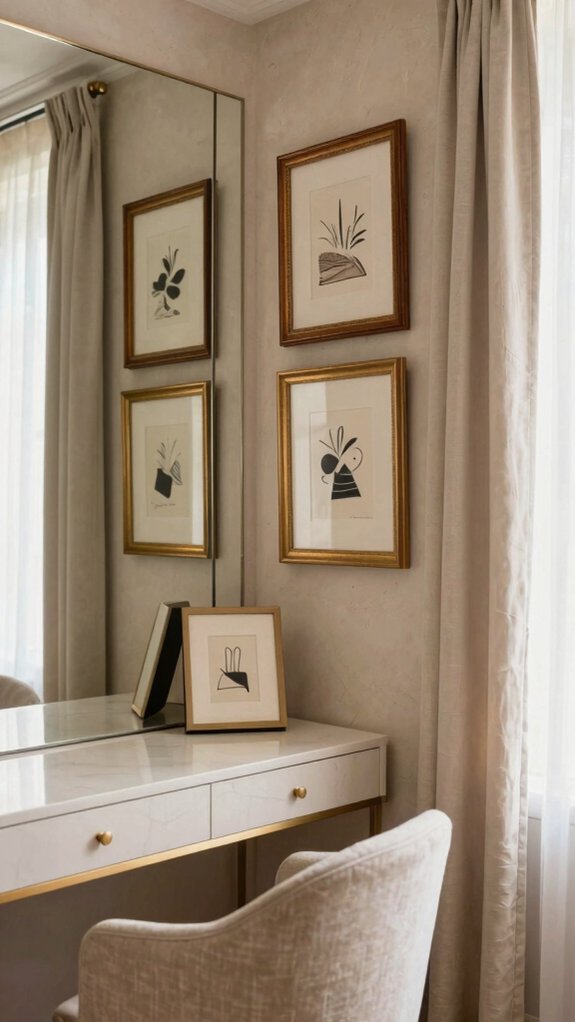mini boutique gallery wall