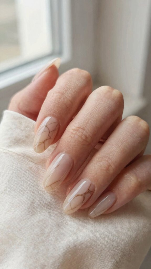 minimalist nude marble micro veins