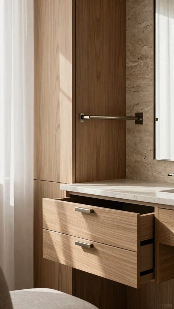15 Modern Dressing Room Design Ideas for Every Home Size 11 mirrored cabinet accessory storage