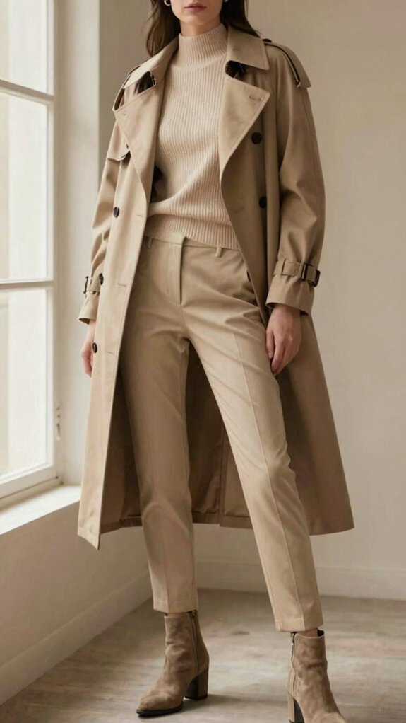 Effortlessly Chic Outfit Formulas You’ll Never Have to Overthink 9 monochrome beige texture layers