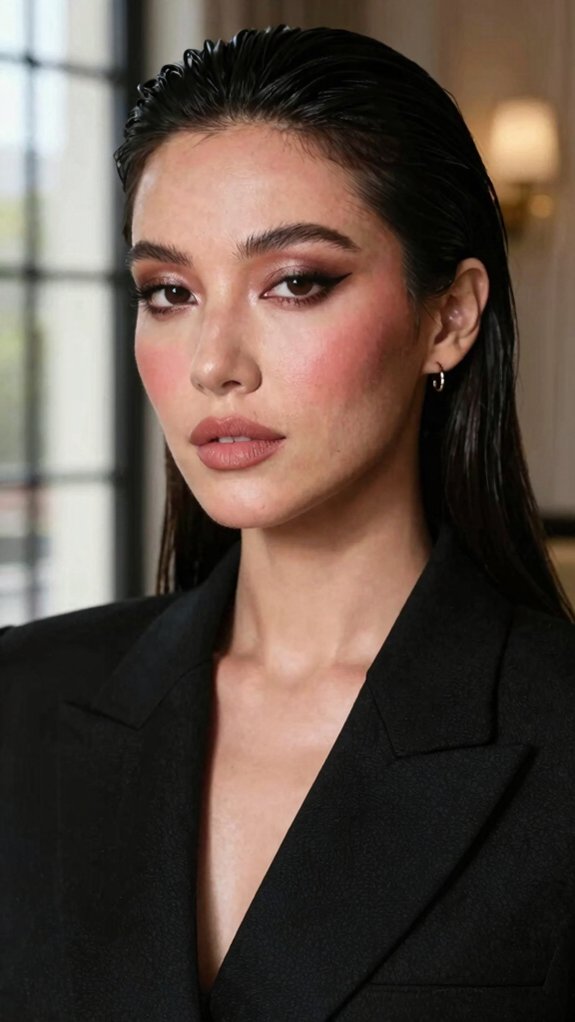 12 Date Night Makeup Looks That Pair Perfectly With Every Outfit 5 monochrome blush lip blending technique