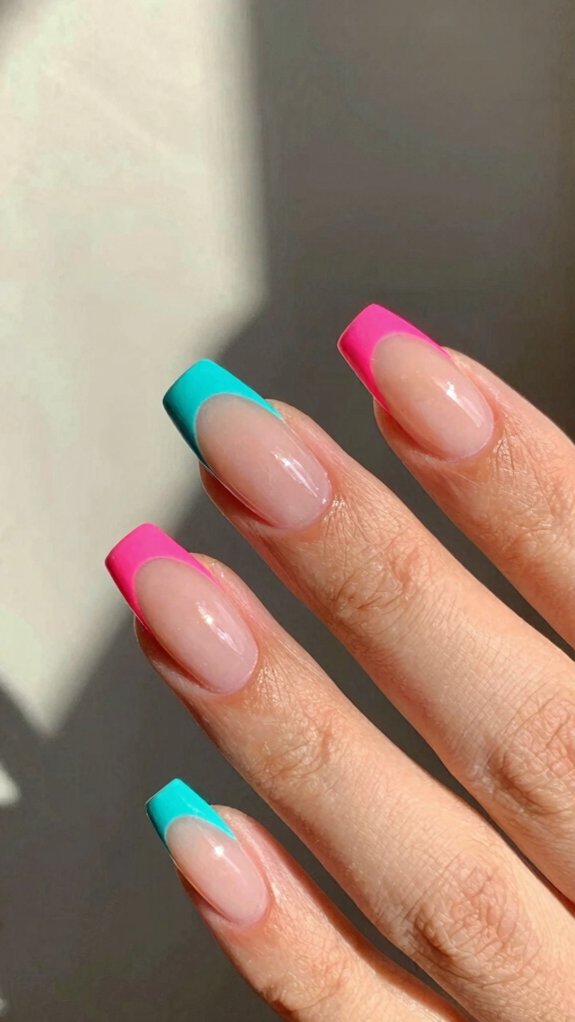 Summer Acrylic Nails That Instantly Brighten Your Look 7 neon orange french tips