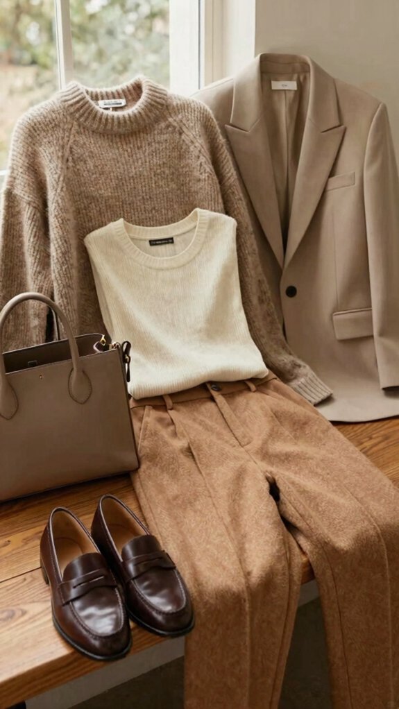 How to Build an Effortlessly Chic Fall Capsule Wardrobe 1 neutral basics for effortless fall
