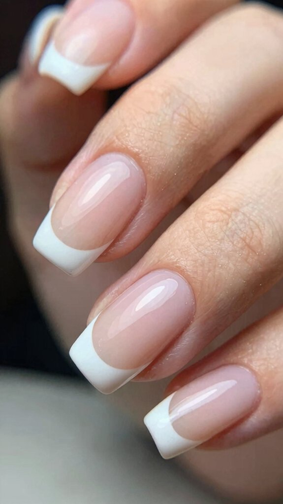 13 French Nail Designs That Feel Fresh and Modern 3 outlined double french tips