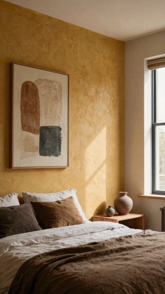 17 Accent Wall Bedroom Ideas to Instantly Elevate Your Space 17 oversized art above the bed