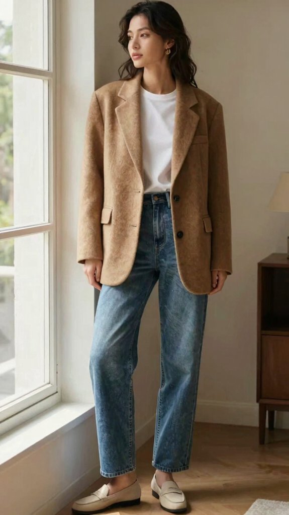 oversized blazer for layering