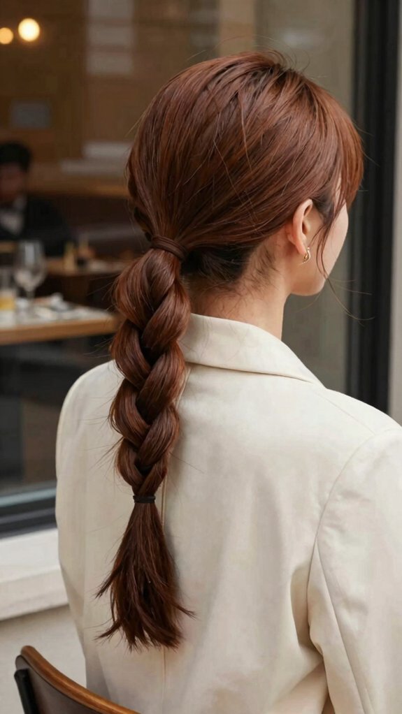 Braided Ponytail Hairstyles That Take You From the Office to Dinner 5 playful polished bubble ponytail