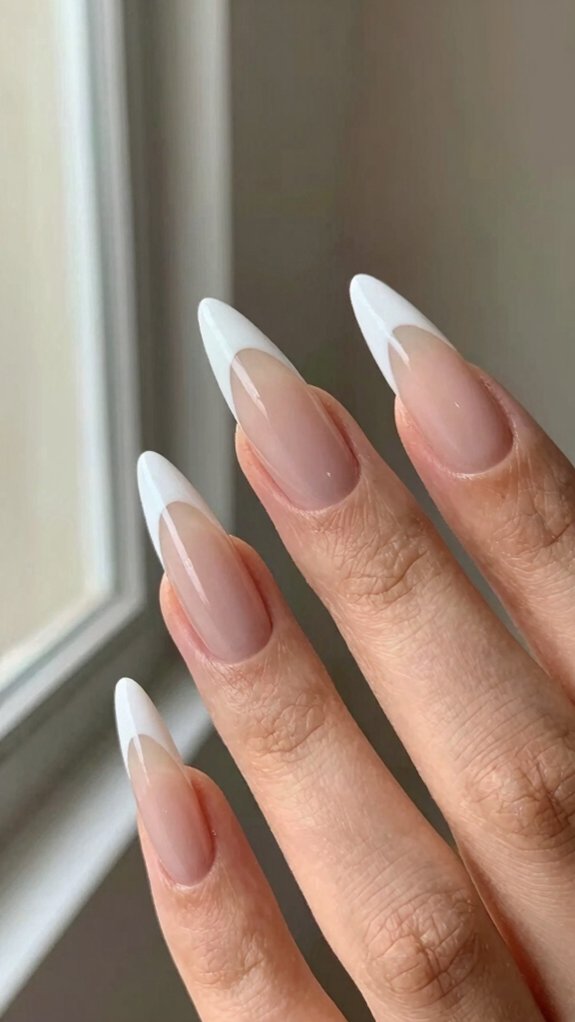 French Tip Nail Shapes That Completely Change the Final Look 6 pointed french tip drama