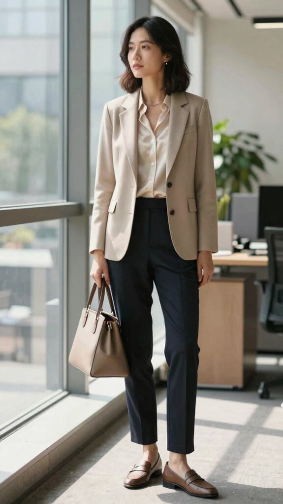 polished travel inspired officewear