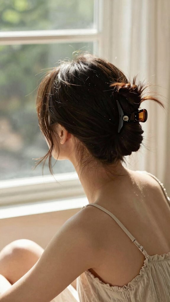 13 Quick Natural Hairstyles for Busy Mornings 10 quick polished half up clip