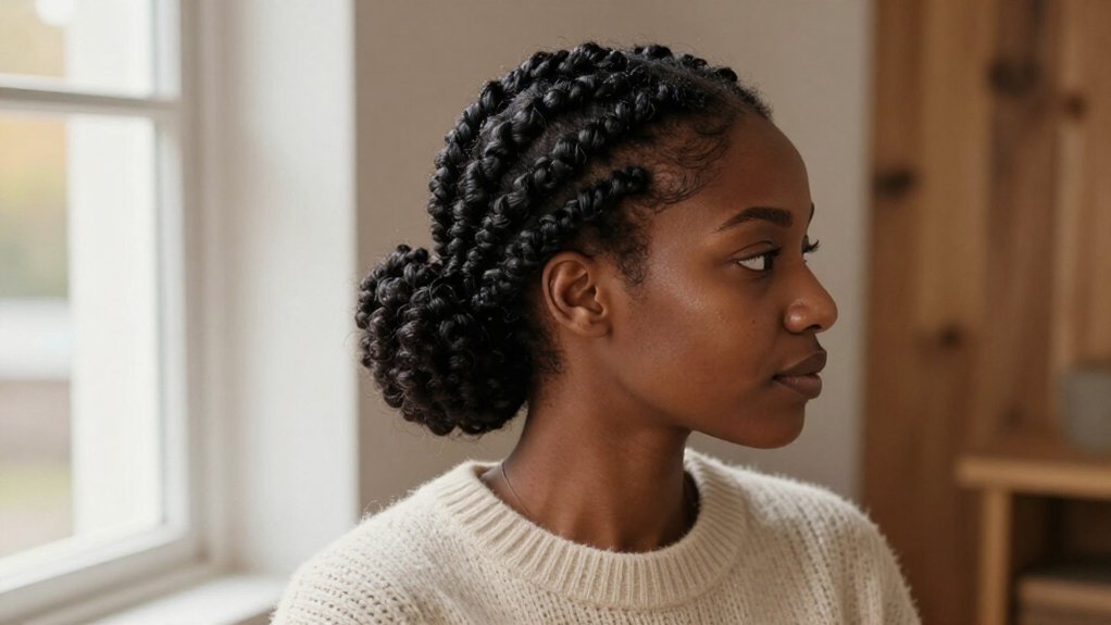 quick protective cool weather hairstyles
