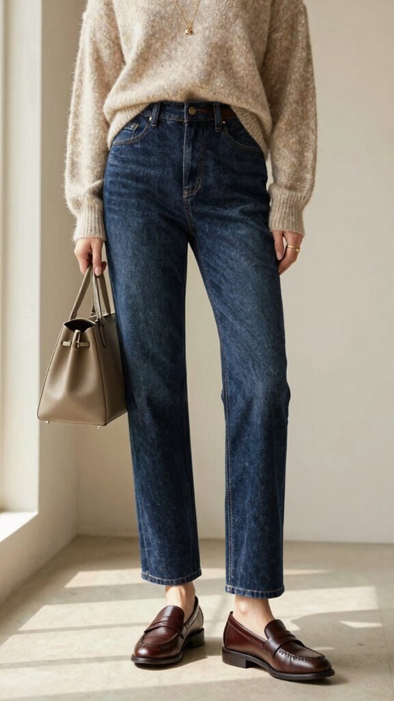 17 Outfit Ideas That Make Straight-Leg Jeans Look Expensive 2 quiet luxury cashmere care