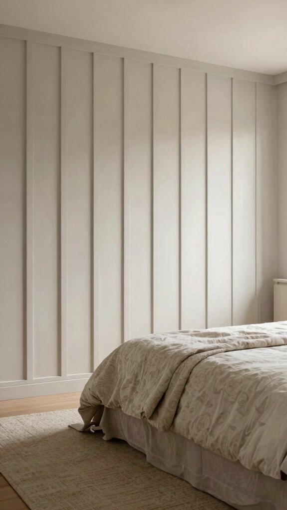 17 Accent Wall Bedroom Ideas to Instantly Elevate Your Space 2 raised battens geometric accent wall