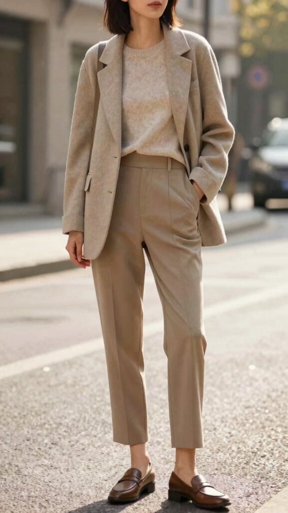 relaxed oversized blazer styling