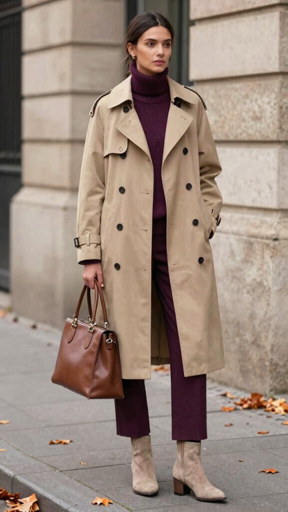 rich plum and beige style