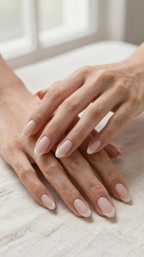 French Tip Nail Shapes That Completely Change the Final Look 10 rounded tips resist snagging longer