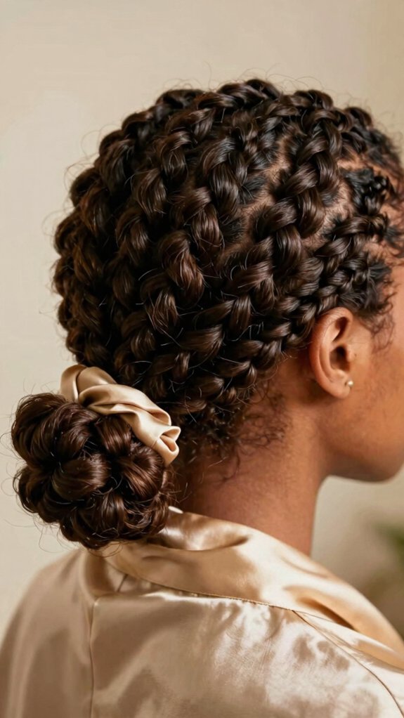 Protective Hairstyles for Natural Hair That Balance Beauty and Healthy Growth 10 satin bonnet overnight protection
