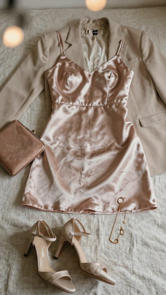 Night Out Outfit Ideas That Make Getting Ready So Much Easier 1 satin mini dress styling tips