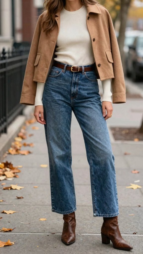 How to Style Wide-Leg Jeans Without Looking Boxy 7 seasonal layered wide leg denim