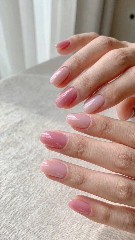 Pink Nail Designs That Never Go Out of Style 10 sheer micro french pink nails