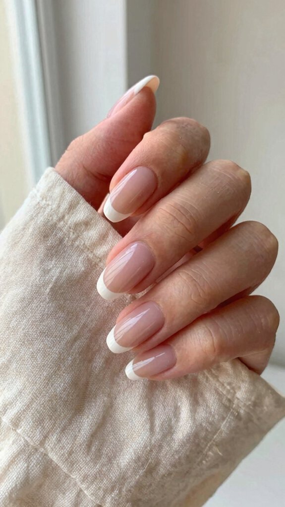 French Nail Designs That Look Elegant All Year Long 10 sheer micro white french tip