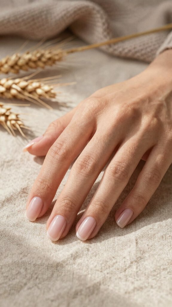 Neutral Nail Colors That Feel Perfect for Early Fall 8 sheer rose jelly glow