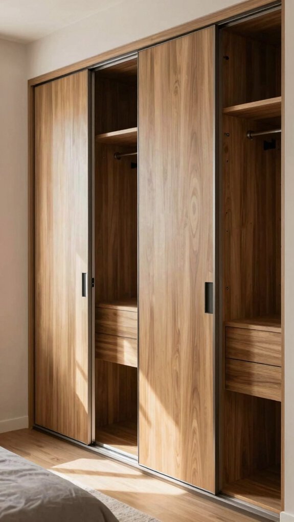 17 Sliding Door Wardrobe Designs for a Modern and Organized Bedroom 13 showcase wardrobe with lighting