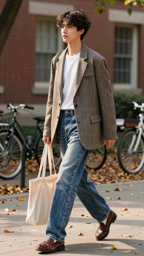 Back-to-School Outfit Ideas That Still Look Stylish After Class 2 skim straight fit jeans