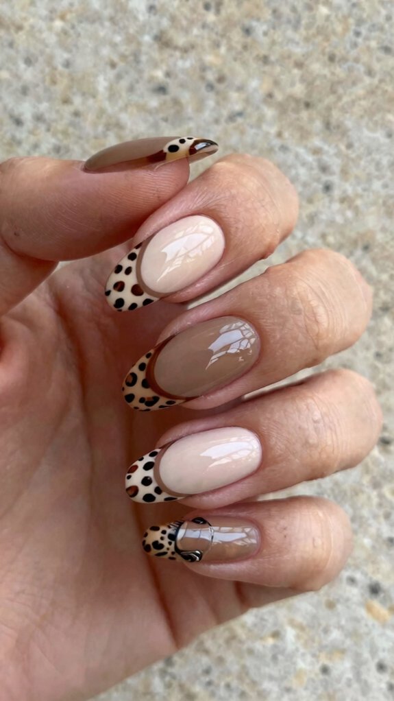Animal Print Nail Designs That Feel Stylish Instead of Overdone 10 sleek almond animal print