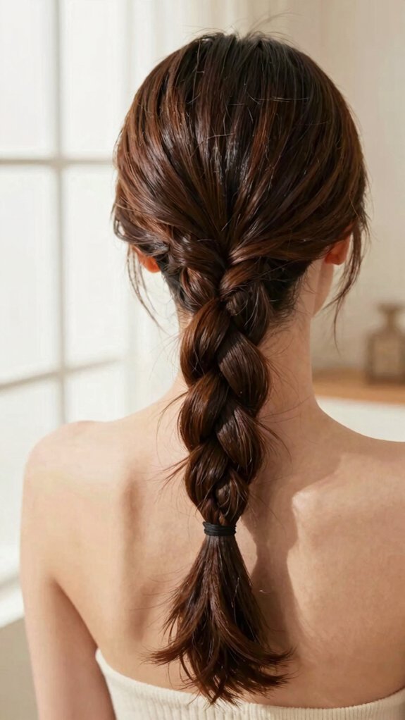15 Braided Hairstyles That Look Beautiful Without Taking Hours 6 sleek low ponytail braid