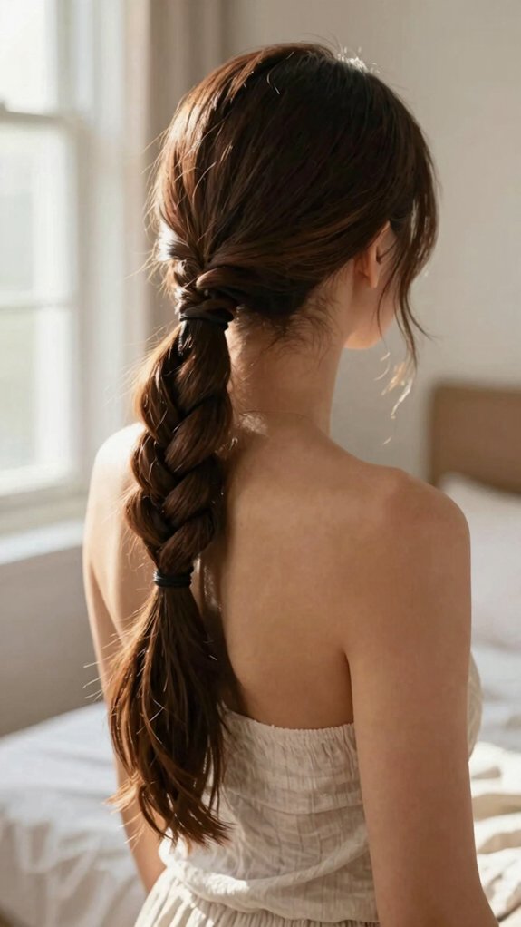 sleek low ponytail fast