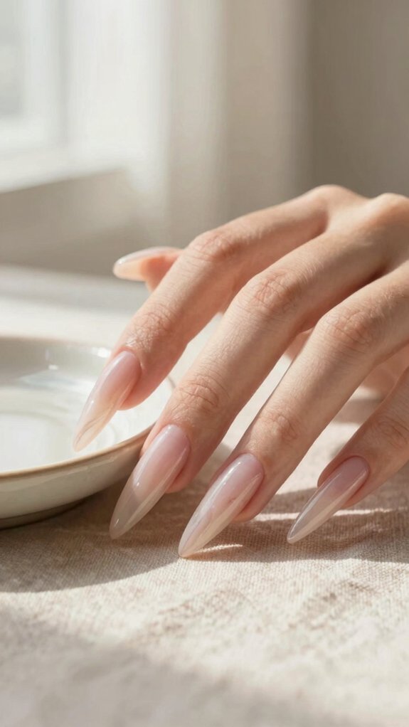 Long Acrylic Nails That Never Look Overdone 10 sleek stiletto chrome accents