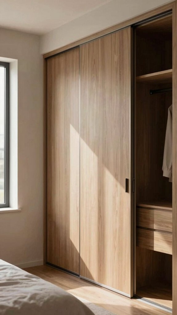 17 Sliding Door Wardrobe Designs for a Modern and Organized Bedroom 4 sliding wardrobe saves floor space