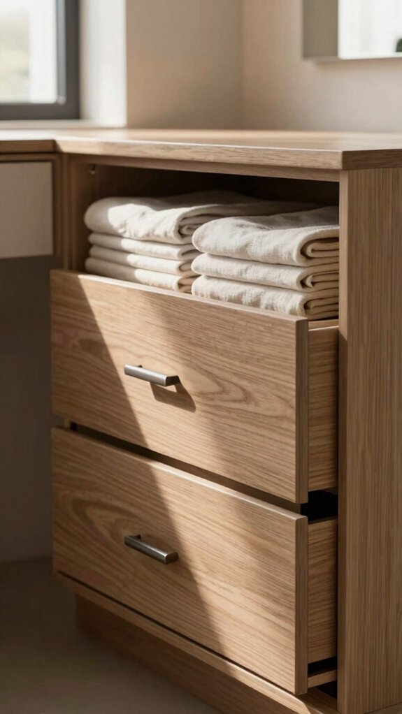 19 Small Dressing Room Design Ideas That Maximize Storage 6 slim drawer organization zone