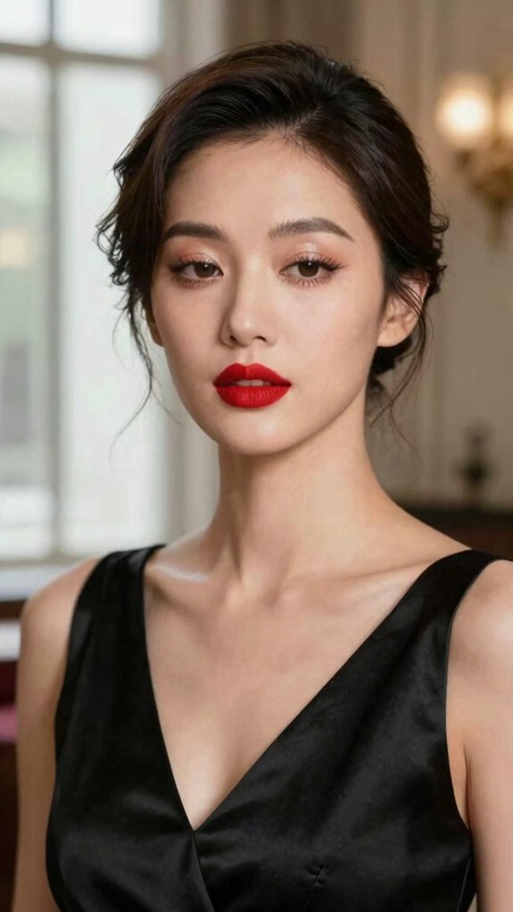 12 Date Night Makeup Looks That Pair Perfectly With Every Outfit 12 smudged red lip date night
