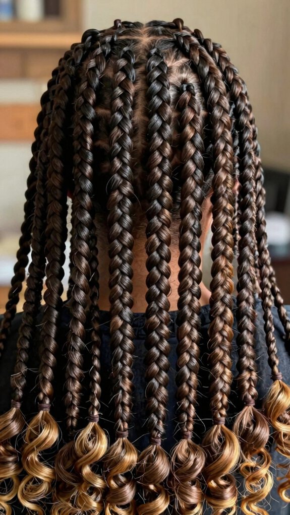 15 Box Braids Hairstyles You’ll Want to Save for Your Next Appointment 2 soft carefree bohemian curl braids