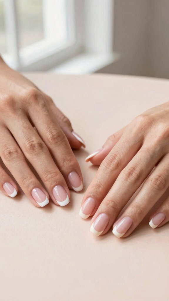 French Tip Nails vs American Manicure What’s the Difference? 7 soft icy chrome french tips