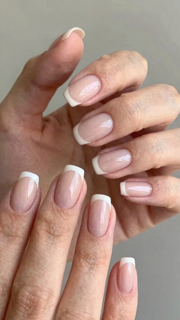 Neutral Nail Designs That Go With Every Outfit 4 soft nude french tips