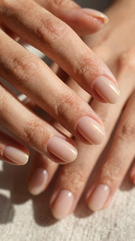 How to Choose the Best Short Nail Shape for Your Hands 2 soft oval nails for short fingers