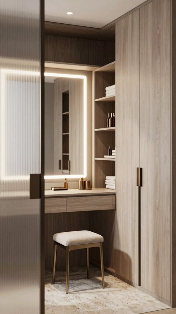 15 Modern Dressing Room Design Ideas for Every Home Size 15 space saving dressing room storage