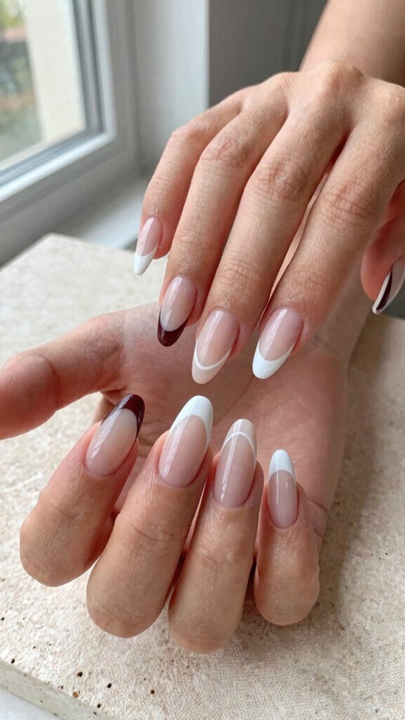 French Tip Nail Shapes That Completely Change the Final Look 3 squared french tip coffin nails