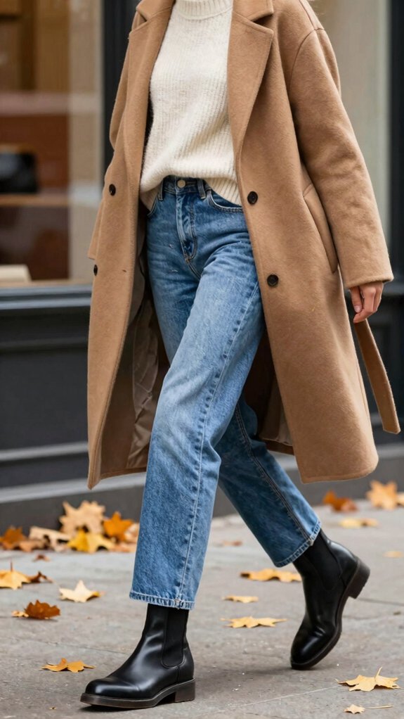 Jeans Outfit Ideas With Boots You’ll Wear All Fall Long 1 straight jeans chelsea boots