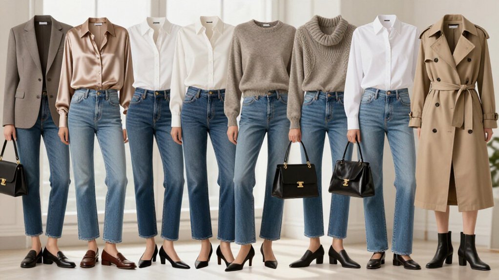 straight leg jeans stylish outfits
