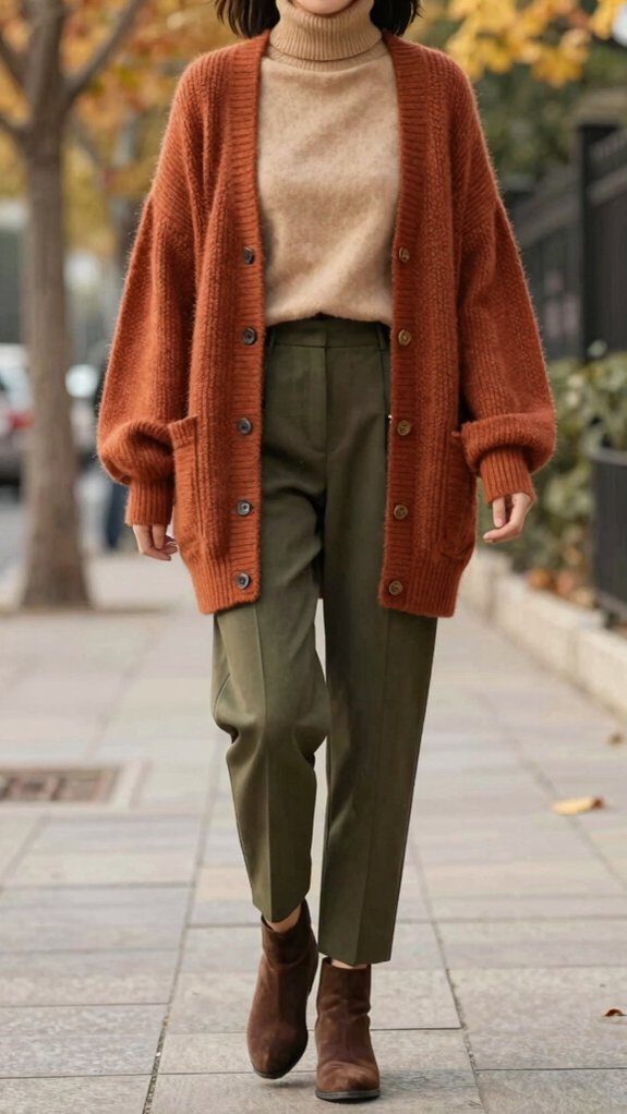 17 Fall Fashion Outfits You’ll Wear All Season 8 streamlined ribbed neutral cardigan