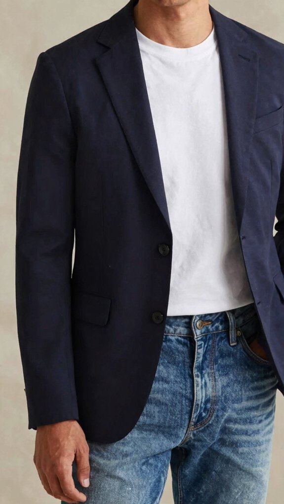 Effortlessly Chic Outfit Formulas You’ll Never Have to Overthink 1 structured blazer white tee jeans