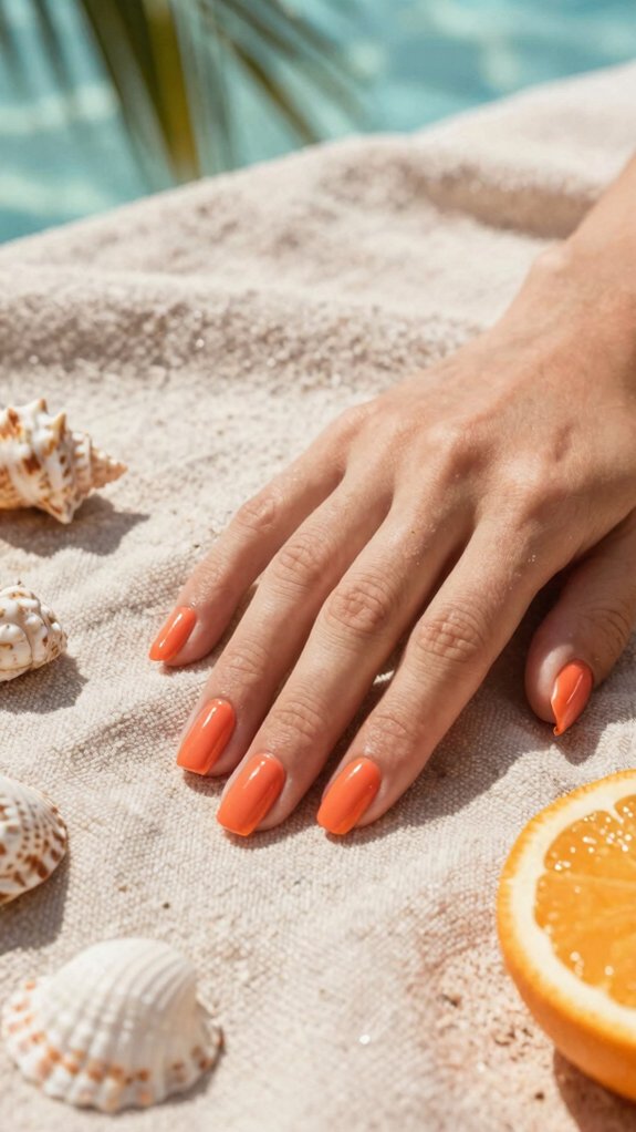 Fun Summer Nail Colors You’ll Want to Wear All Vacation Long 1 sunset micro french tips